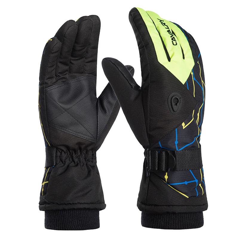 Cavalry Winter Cycling Ski Gloves for Men And Women, Motorcycle Windproof Electric Bike Touchscreen Cold-Proof Warm Gloves