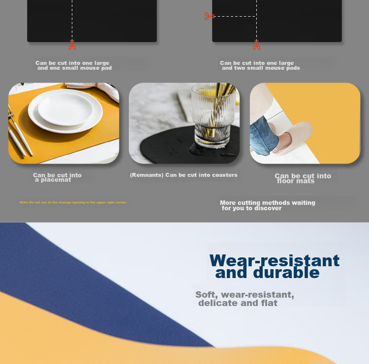 LESAILES Gaming Mouse Pad, Smooth for FPS, Random Texture Fine Surface Jacquard Mouse Pad, Large Size with Locked Edges, Random Texture Jacquard Coarse Surface, Dragon Design, 460*400*4mm 6