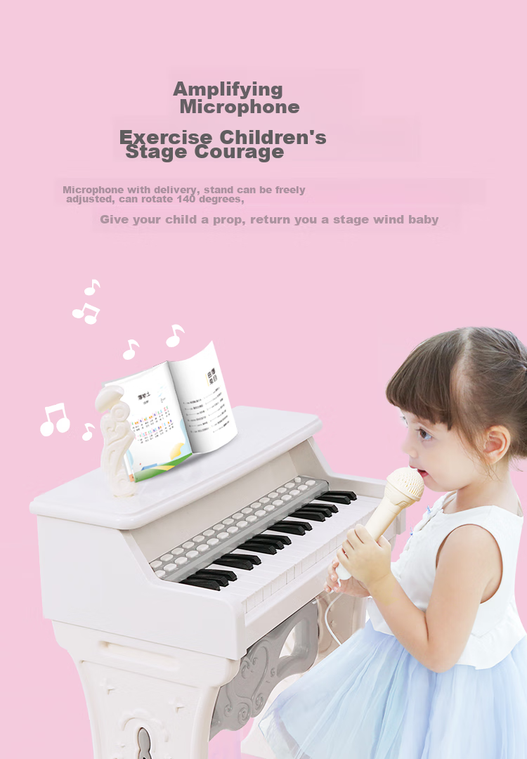 QIAO WA BAO BEI Children's Small Piano Toy, Electronic Keyboard for Girls And Toddlers, Beginner's Instrument for Ages 1-2 Birthday Gift, Mid-Autumn Festival Present 14