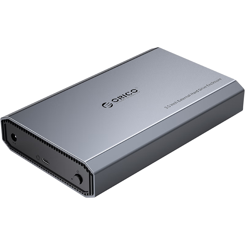 ORICO 3.5-Inch External Hard Drive Enclosure USB3.0 for Laptop And Desktop SATA SSD/HDD External Case [Full Aluminum Alloy DD35-C3]