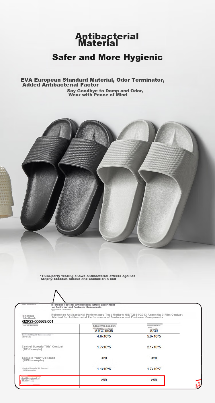 JD Original Candy Slippers, Non-Slip Lightweight Home Slippers for Men, Odor-Resistant Bathroom Slippers for Couples, Gray-Brown, Size 42-43 5