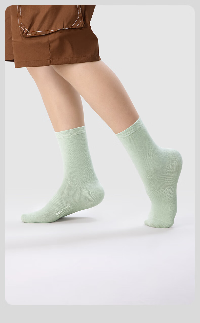 JD Jingzao Children's Summer Thin Socks Unisex Kids 5A Antibacterial Mid-Calf Breathable Non-Slip Odor-Resistant Ultra-Thin Socks for Ages 5-9 14