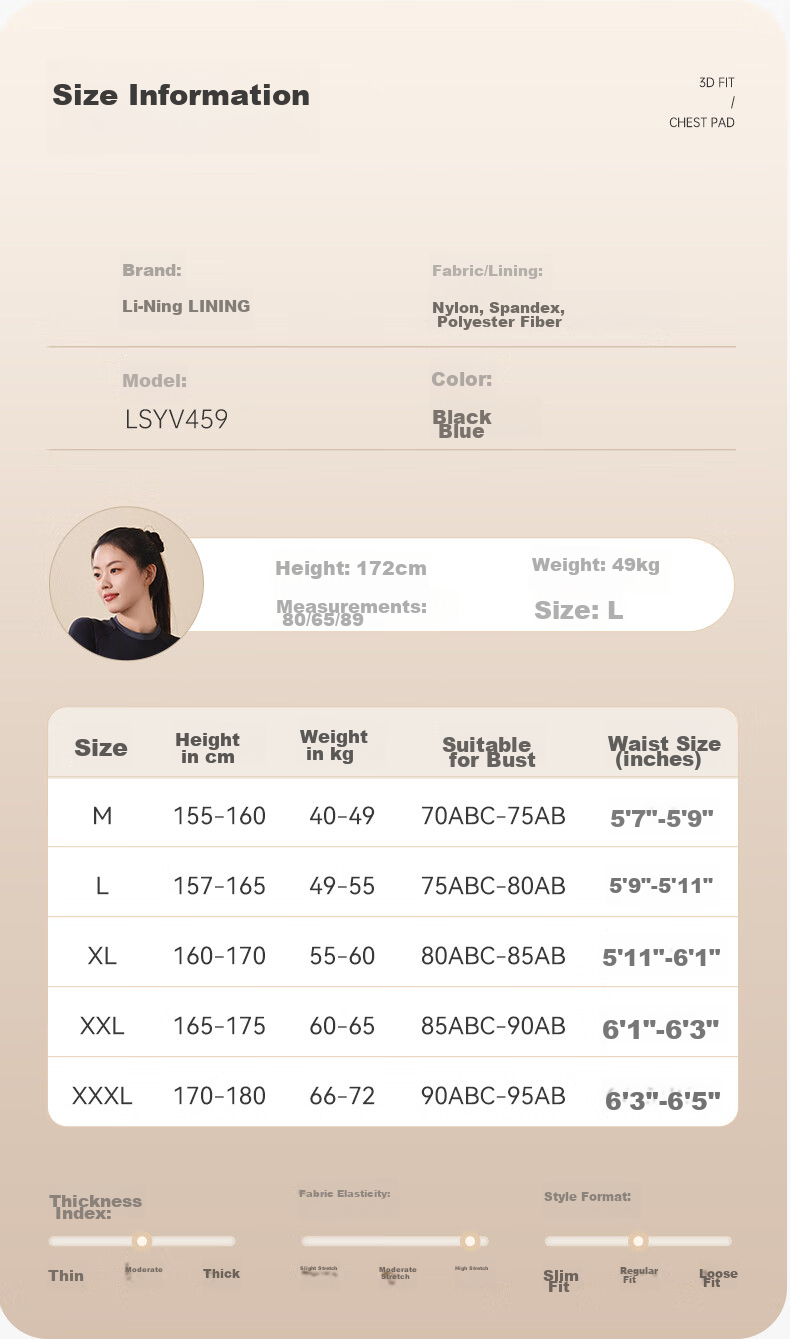 Li-Ning Women's Two-Piece Swimsuit with Skirt, Tummy Control, Slimming, Quick-Dry, Hot Spring Swimwear 4591 Black And Gray XXL 11