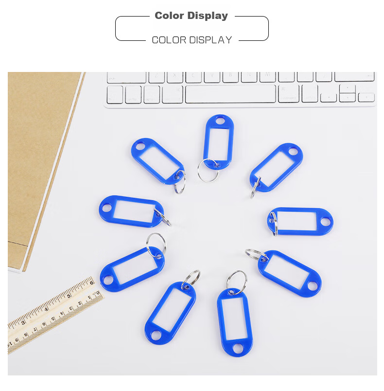 Befon Key Tag, Key Label, Keychain, Office Key Pendant, Office Supplies, Blue, 50 Pieces/box, 3C Digital Products, All-Net Low Price 7