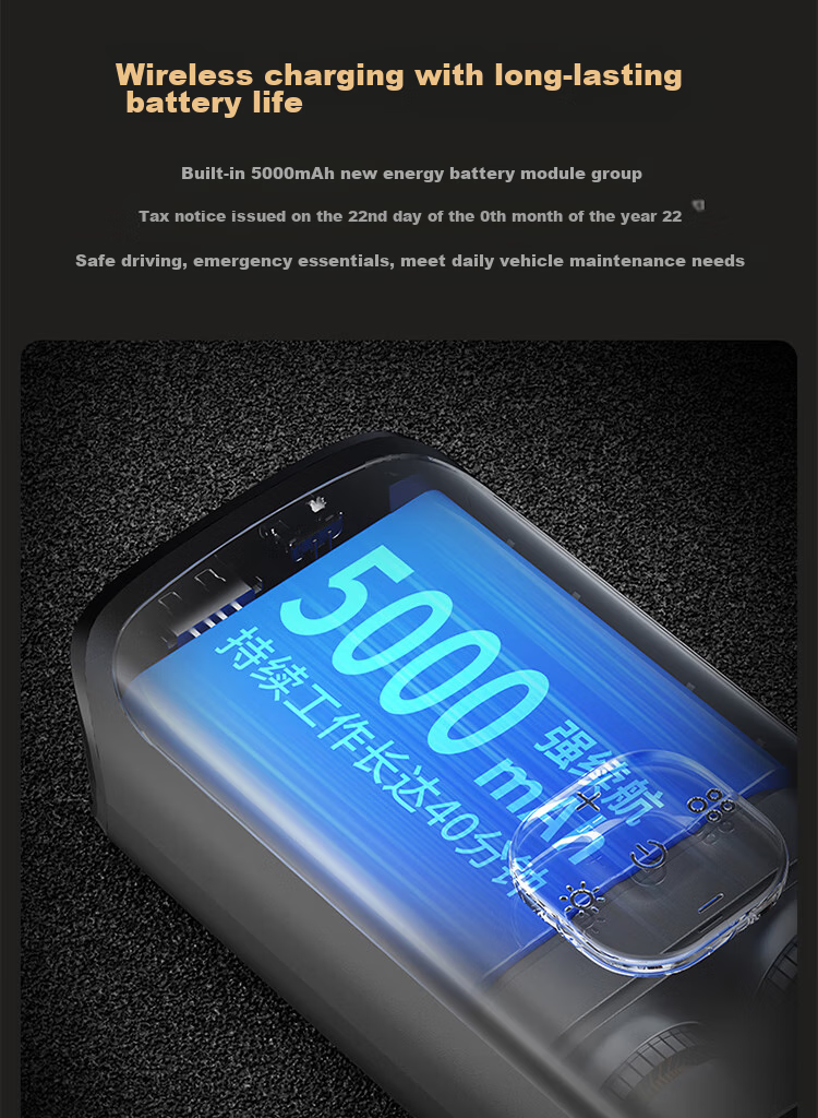 NEWO Car Air Pump, Tire Inflator for Vehicles, Bicycle And Electric Bike, Portable Wireless Pressure Gauge, Lixiang I9 14