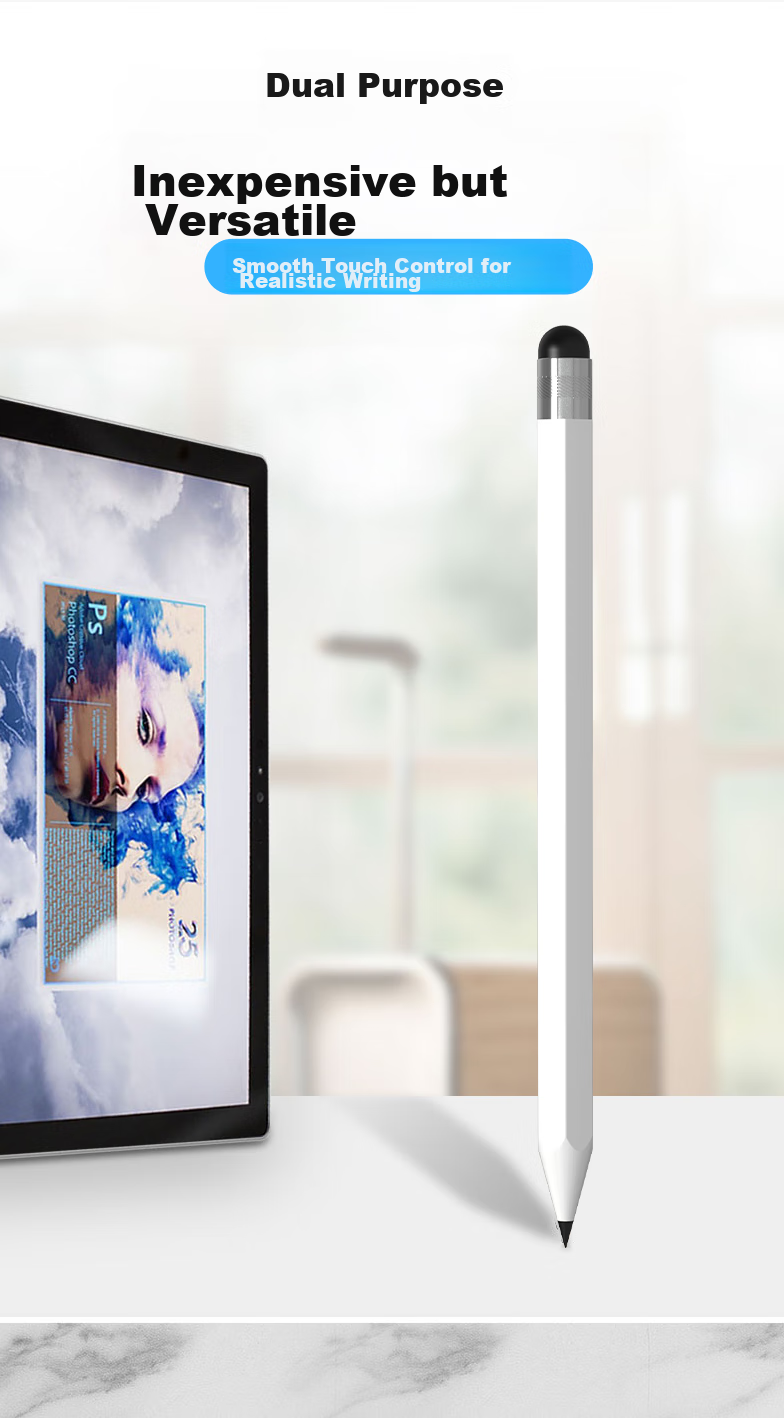 ESCASE Huawei Honor Tablet Stylus, Handwriting And Drawing Pen, Universal for Phones/tablets, Plastic Tip Pen, ES-TP White 1