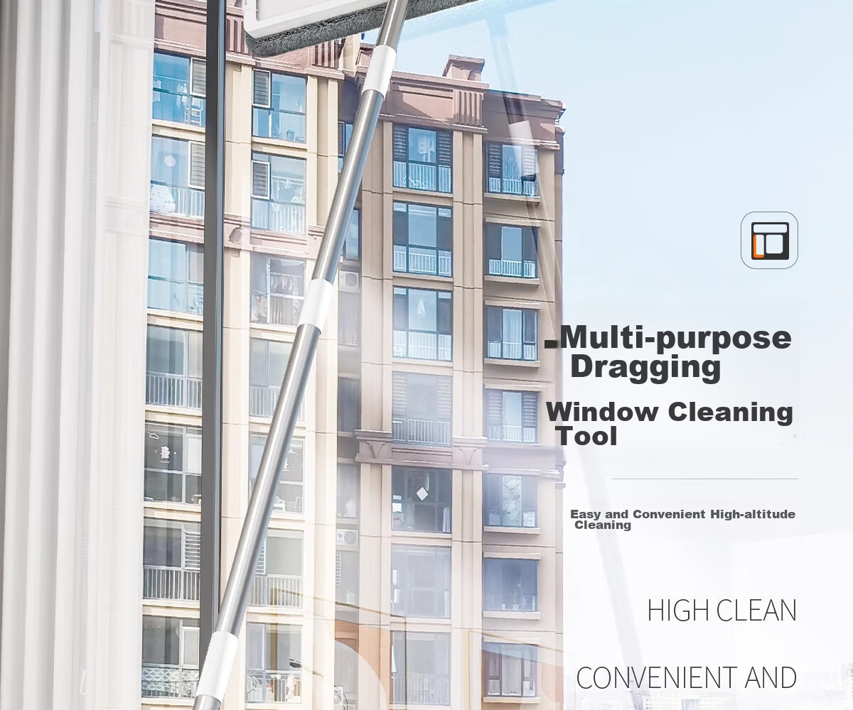 Youjialiangpin Flat Mop, 40CM Handle Length, 135CM Total Length, 3 Cloths Included, Household All-In Mop without Hand Washing, Comes with Bucket, Washing Machine Mop Set 26