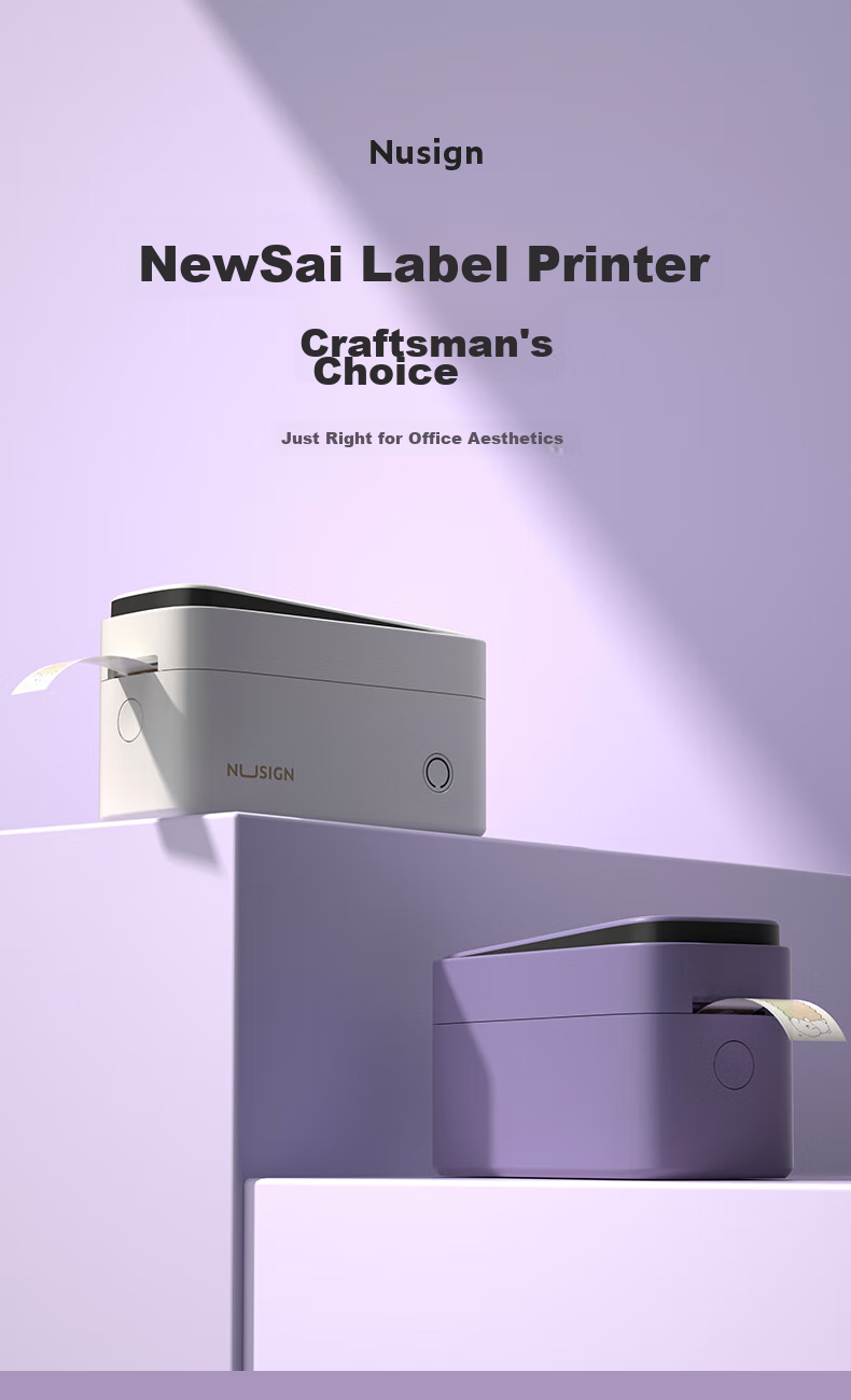 Deli Q3 Purple Portable Thermal Label Printer for Home Use, Journal Name Tags, Storage Labels, Price Tags, Food Labels Printer, 300dpi High-Definition, Mobile Phone Connectio 3