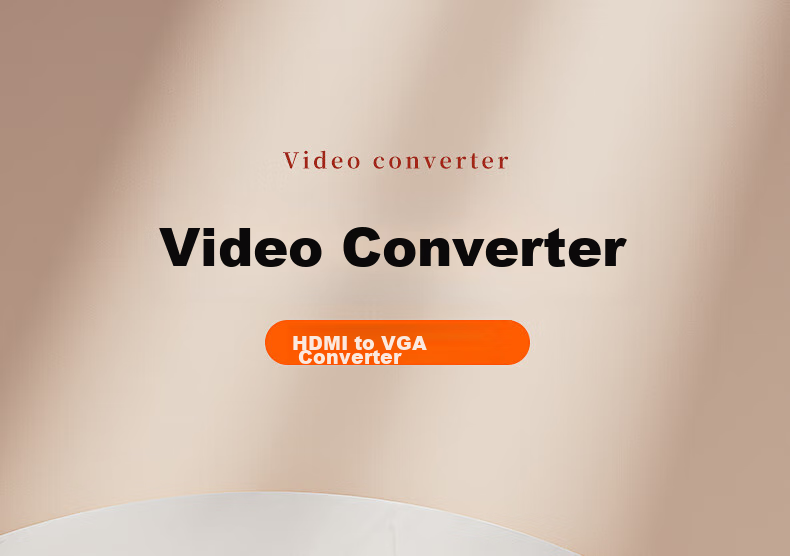 HP HDMI to VGA Converter with Audio And Power Supply, HD Video Adapter, for Desktop Computers, TV Boxes, Handheld Games, PS5, Connecting to Monitors And Projectors for Large Screens 1