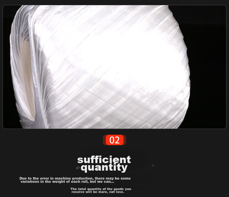 Beifute Packing Rope, Bundling And Binding Plastic Rope, Nylon Packing Rope for Large Bundles, Hay Rope, Packaging Rope Thickened And Wear-Resistant, White 5