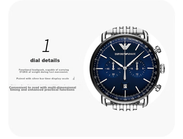 EMPORIO ARMANI Men's Watch, Black Knight Black Steel Strap Quartz Watch, Birthday Gift for Husband, AR11242 6