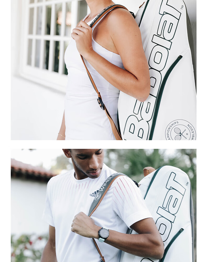 Babolat Tennis Bag, Wimbledon Co-Branded PURE Tennis Backpack, Sports Bag 13