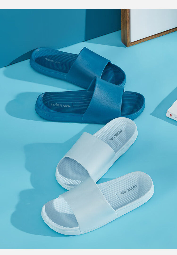 京东京造日式亲子拖鞋轻简软弹休闲沙滩浴室凉拖鞋男款碳灰4243jz7511