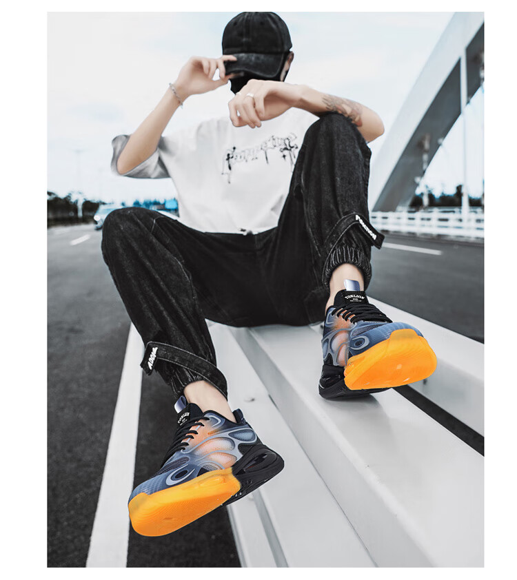TonLion Men's Spring Summer 2026 Mesh Flyknit Thick Sole Sports Dad Shoes 11