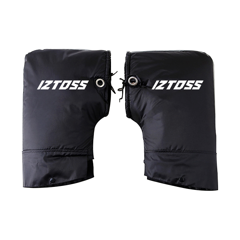 IZTOSS Motorcycle Gloves, Electric Bike Handlebar Grips, Windproof, Winter Warmth, Fleece-Lined, Hand Protection Gloves, Cold-Resistant, Thickened, Small Opening