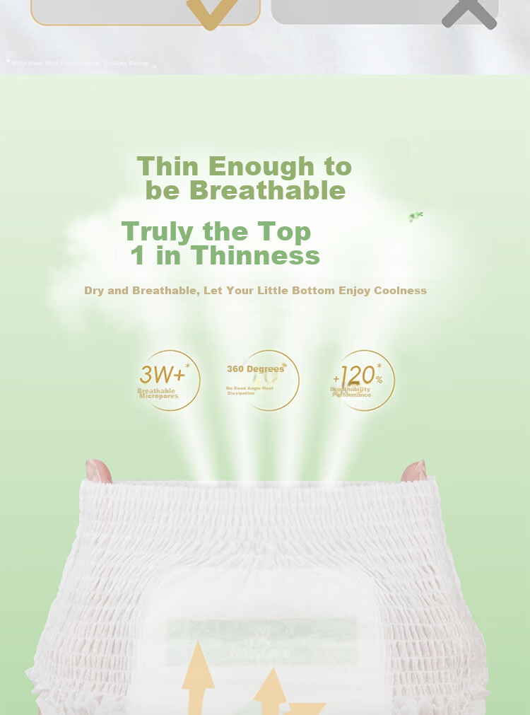 NatyCare Baby Diapers L42 (9-14kg), AIRMAX Series, Ultra-Thin Bare Feel, Large Size Diaper, Diaper Pad 5
