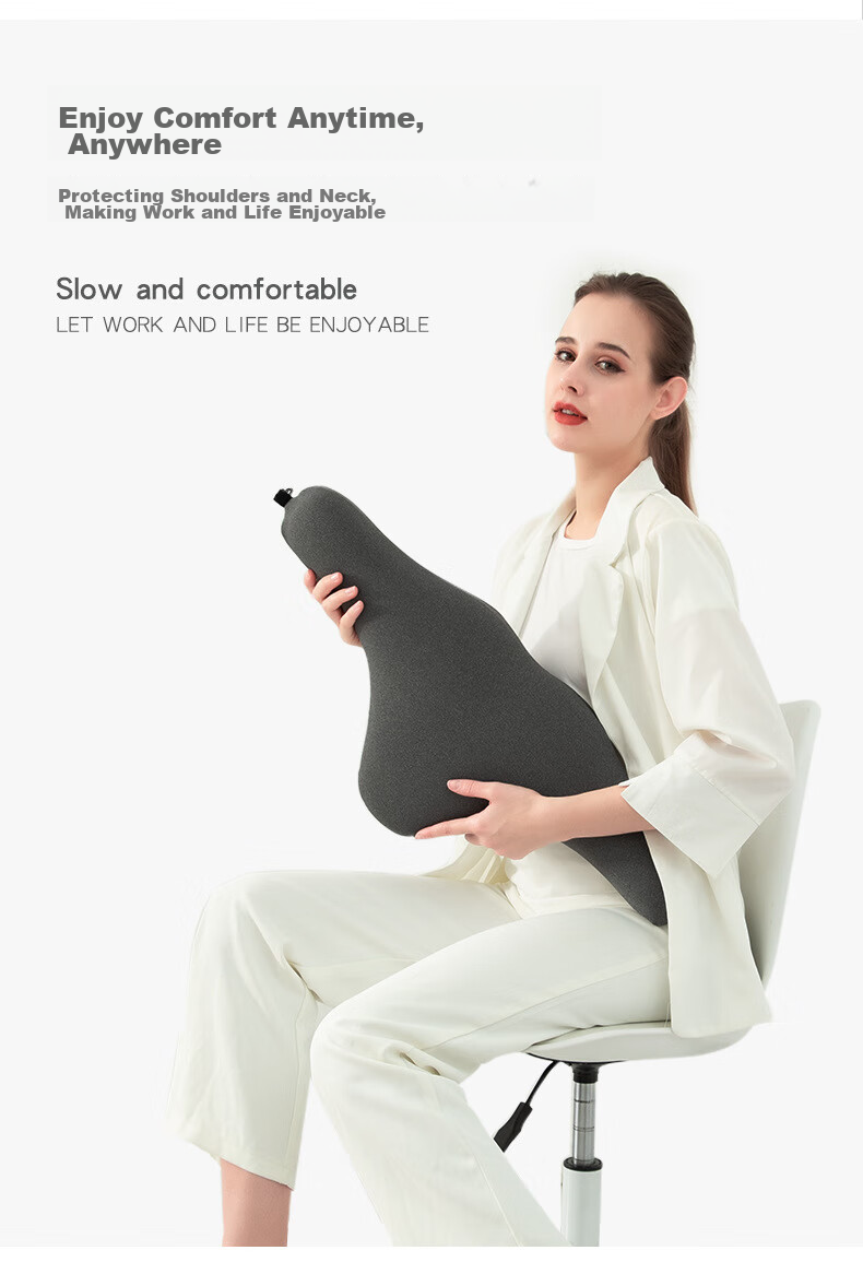 Dijialun Car Headrest, Car Neck Pillow And Lumbar Support, Memory Foam Neck Pillow for Car Seat, Cervical Spine Pillow for Car, Lumbar Support Pillow for Herniated Disc, Sleeping Correction Pillow, Single Piece 5