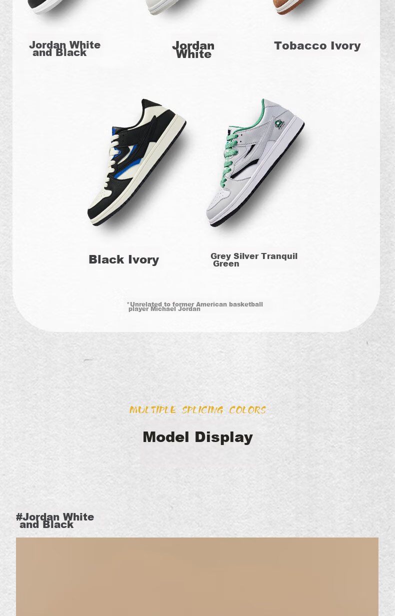 QIAODAN Men's Skateboard Shoes, Summer Low-Top Panda Trendy Versatile Non-Slip Casual Sneakers 12