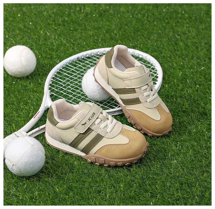 RED DRAGONFLY Children's Spring And Summer Shoes, Boys And Girls Soft-Soled Sports Sneakers, Casual Training Shoes Q43CYXX470, Beige Blue, Size 31 17