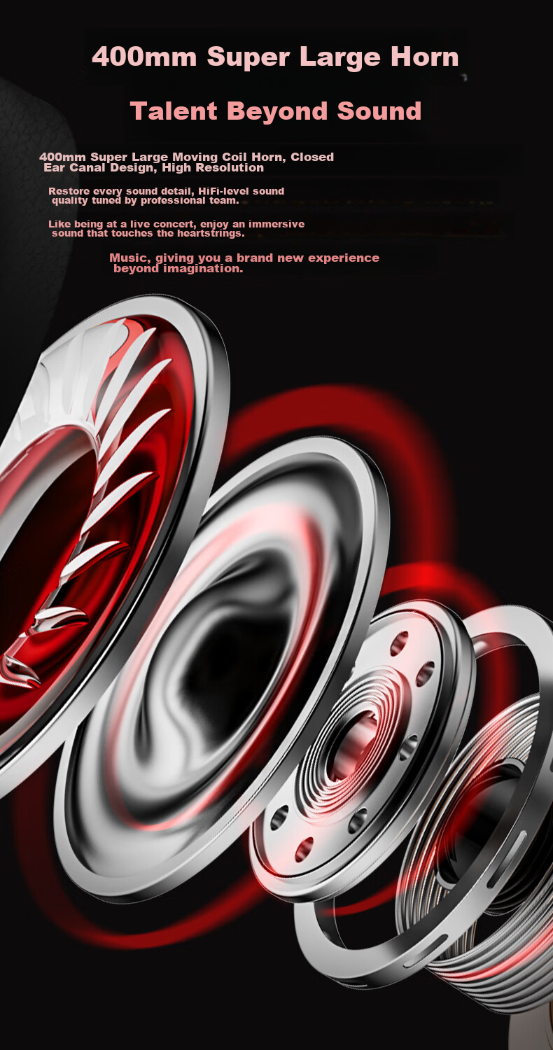 Coca-Cola T07 Over-Ear Bluetooth Headphones with ANC Active Noise Cancellation, Gaming, Sports, Running Wireless Earphones, Long Battery Life, Suitable for Men And Women Students, Birthday Gift, Compatible with Apple, Huawei, Xiaomi 7
