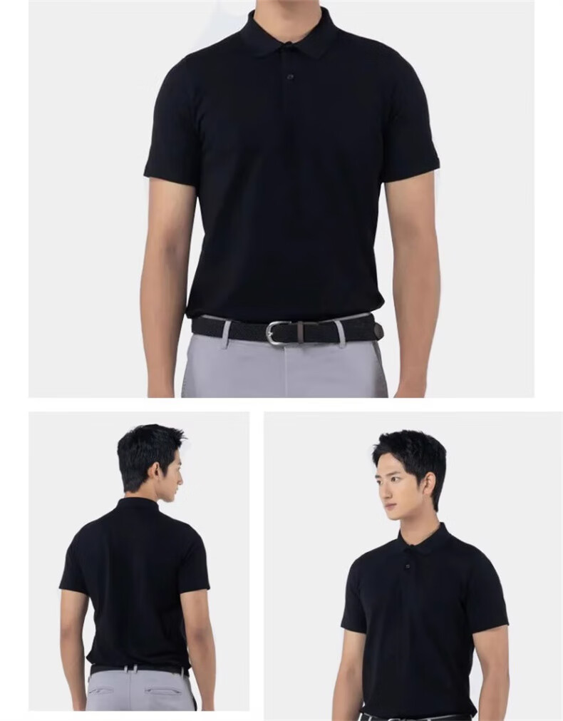 DECATHLON Polo Shirt Short Sleeve T-Shirt, Pure Cotton Breathable Solid Color Sports Shirt, 4216591 11