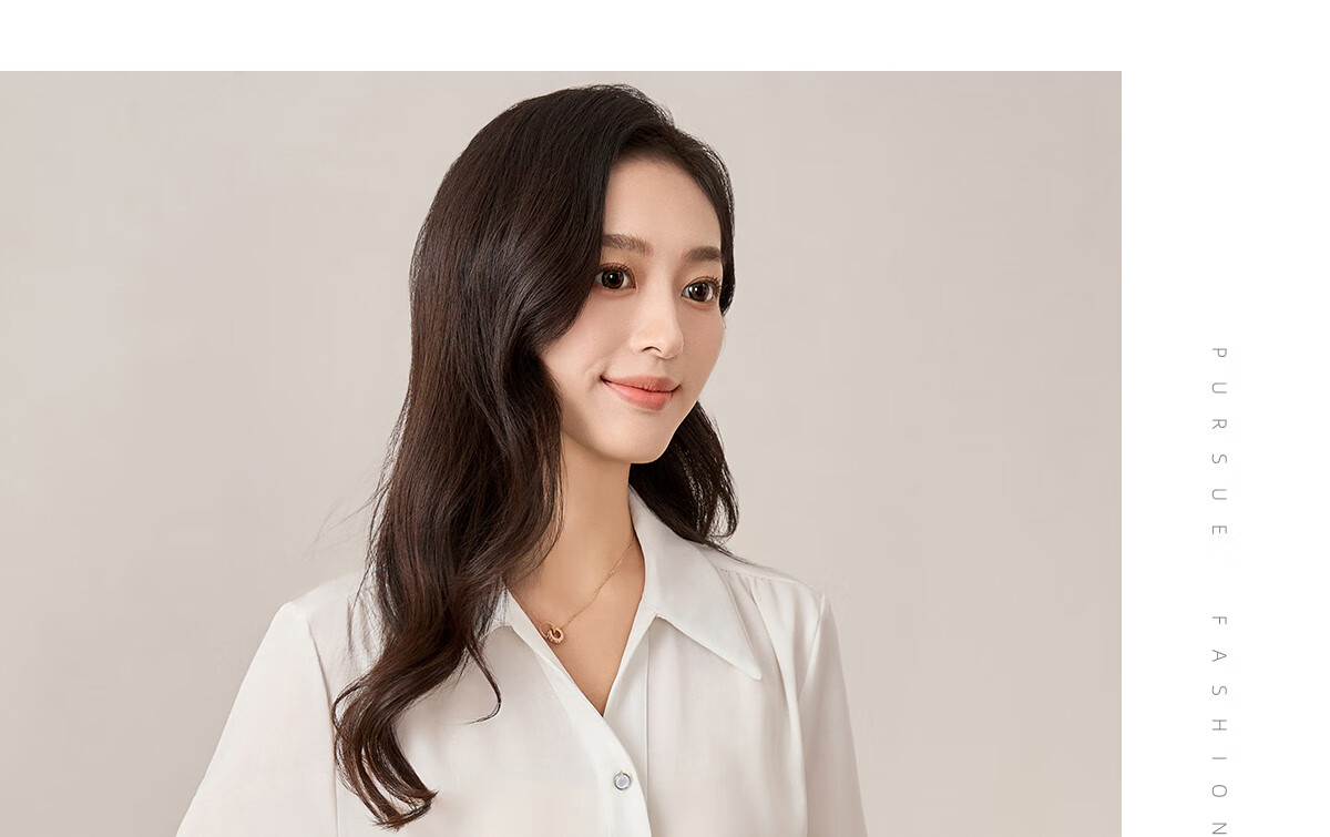 Chushen Spring Autumn Long Sleeve Shirt Women Professional Casual Commuter Lapel Versatile White Shirt S13JC2998 20