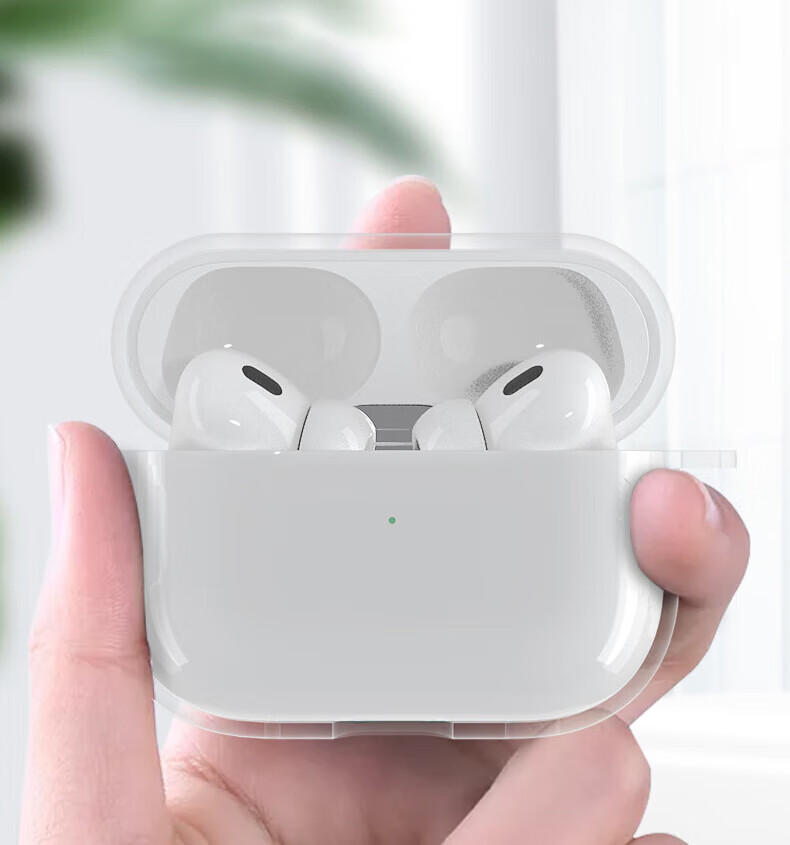 ESCASE AirPods Pro 2nd Generation Protective Case, AirPods Pro 2 Protective Case, Apple Wireless Bluetooth Earphones Shockproof Dustproof Silicone Transparent, Bare Phone Aesthetic Pendant Small Airplane 10