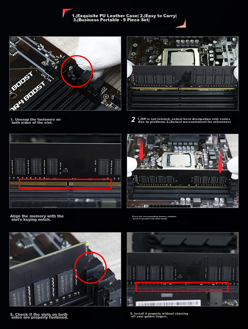 JUHOR 16GB (8GB X 2) Kit, DDR4 3200, Desktop Memory Module, Xingwu Series, Hynix Chips, CL16 12