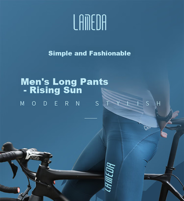 Lameda Cycling Pants Long Trousers for Men, Spring And Autumn Thin Bicycle Pants, Mountain And Road Bike Xuri Long Pants, Black, M 1