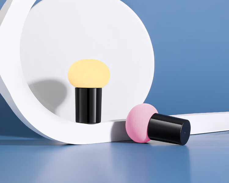 Jianyingshu Mushroom Head Powder Puff Set of 3, Makeup Sponge for Foundation And Blush, Dual-Use Wet And Dry Cosmetic Sponge, Non-Absorbing Powder Beauty Blender 16