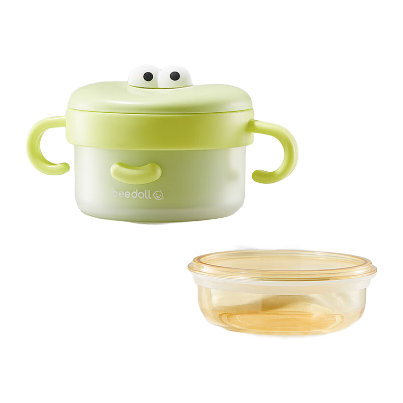 Beedoll Baby Food Bowl, Children's Tableware, Water-Filled Insulated Bowl, PPSU Special Rice Porridge And Soup Bowl - Dudu Gree
