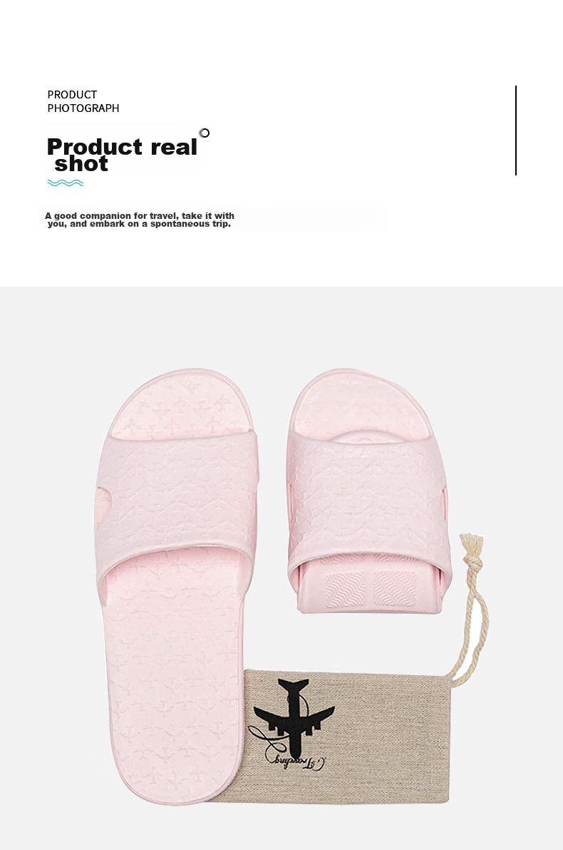 Siwangongli Travel Folding Slippers, Reusable Portable Beach Shoes, Bathroom Non-Slip Slippers, Unisex Couple Sandals, SW2323 8
