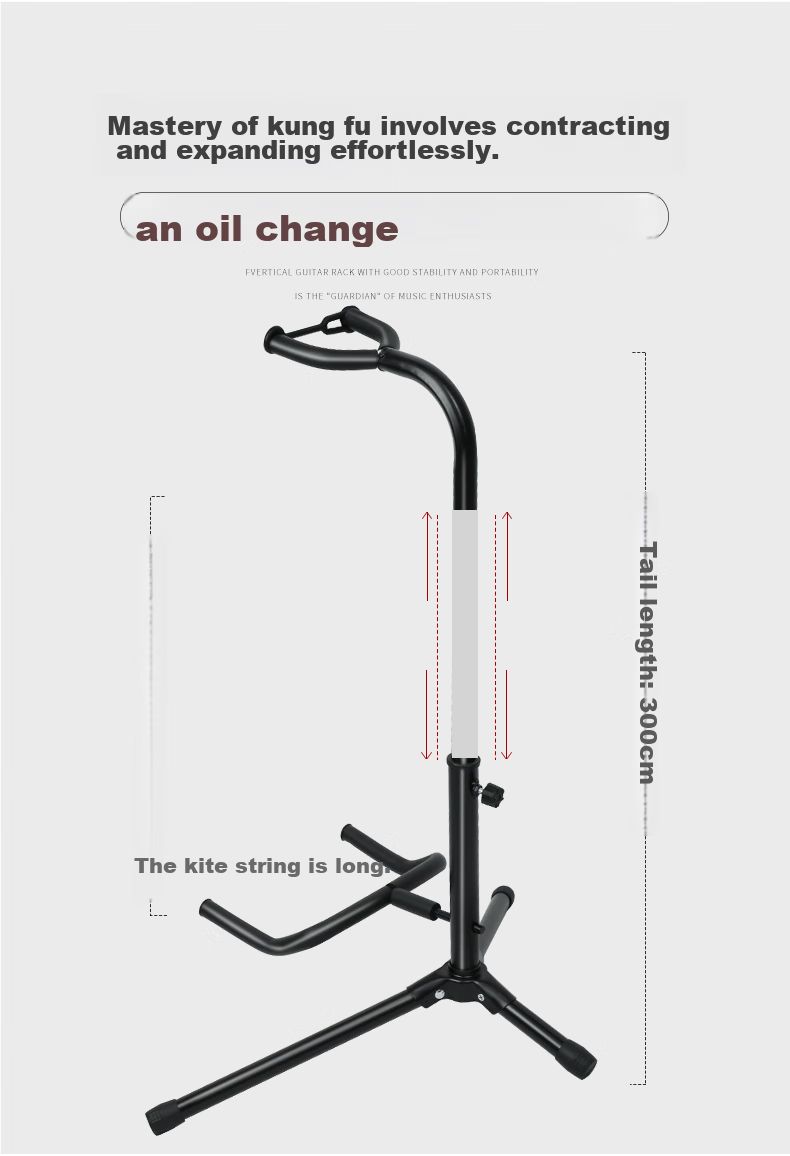 Minsine Guitar Stand A Frame Floor Stand for Lute, Ukulele, Electric Guitar And Bass Universal Support Stand 6