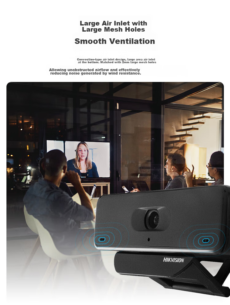 HIKVISION Conference Camera, 8MP Ultra HD Video Conferencing, USB Plug-And Microphone, Conference Solution, Live Streaming, Laptop And Desktop Computer, 54U0B 10