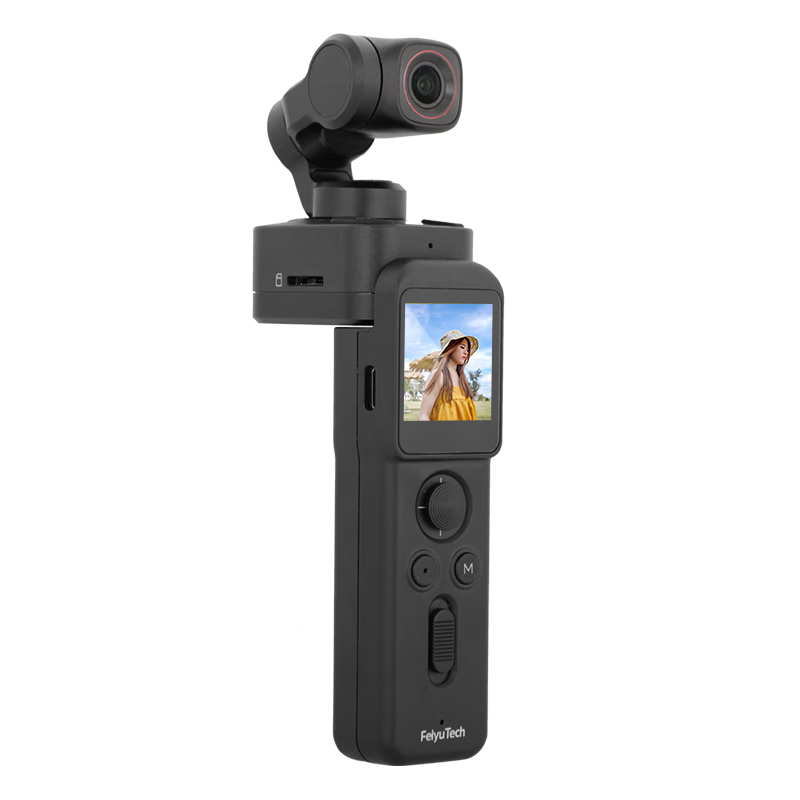 FeiyuTech Pocket 3 Gimbal Camera, Cycling Outdoor Sports Camera, Handheld Detachable Camera with High-Definition Stabilization, Vlog Photography Camera