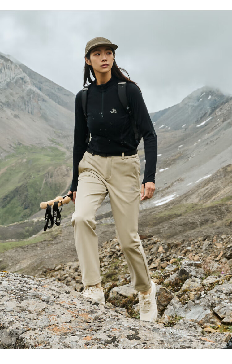 Pelliot [Fengdun C24] Outdoor Softshell Pants for Men And Women, Windproof, Waterproof, Fleece-Lined, Warm Hiking Trousers 114307167 2