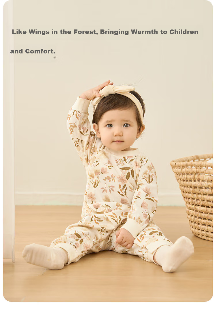 TONGTAI Newborn Onesie, Baby Clothes, Infant Romper, All-Season Children's Loungewear, Crawling Suit, Green, 59cm 4