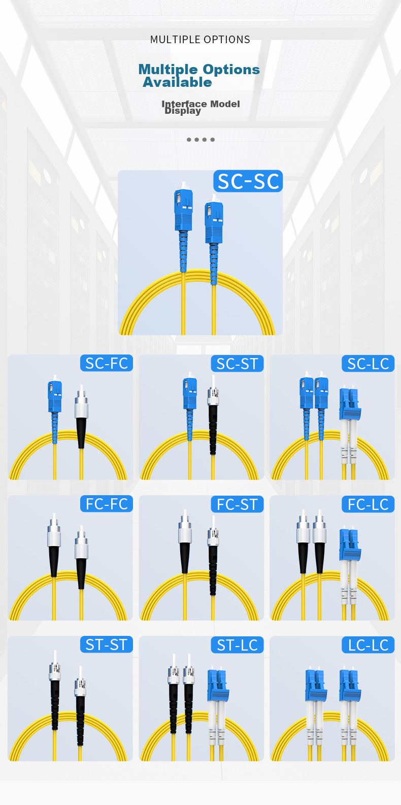Guanghang Telecom-Grade Fiber Optic Patch Cable LC-LC Single-Mode Dual-Core 3-Meter Indoor Fiber Optic Cable, Low Smoke Zero Halogen Environmentally Friendly Outer Sheath, Transceiver Pigtail GH-LL03 11