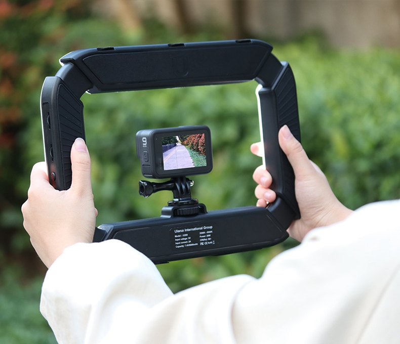 Ulanzi U200 Handheld Ring Light with Dual Color Temperature, for TikTok Live Streaming, Tattoo, Manicure, Eyelash Extension, Photography, Mobile And Mirrorless Camera Lighting, Rabbit Cage Live Streaming Stand 20