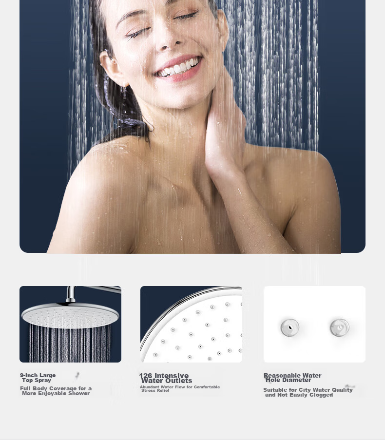 ARROW High-Pressure Handheld Shower Head, Bathroom Descaling Large Shower Head, Shower And Bathing Lotus Head, Pressurized Top Spray Head 3
