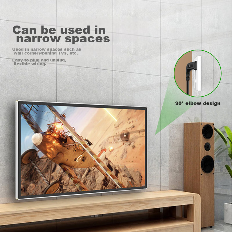 Кабель CABLE CREATION DZ134, 1 м, черный, угловой штекер, двухжильный, 10А, медь, для электромобилей, вентиляторов, адаптеров