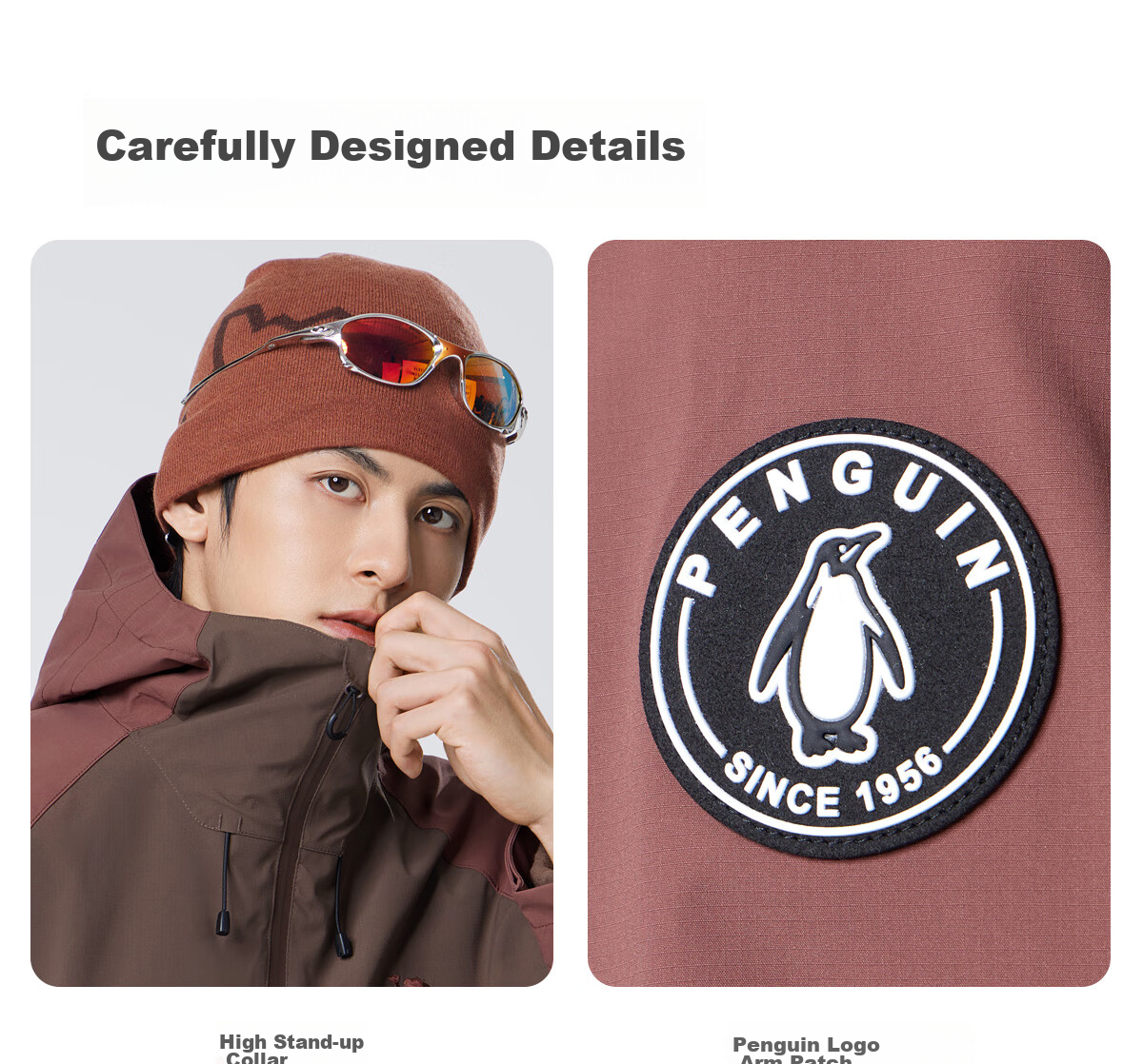 CAMEL Men's Outdoor Jacket, Three-In Windproof And Waterproof Coat, Hiking Wear, Outerwear for Men M34CA49650 41