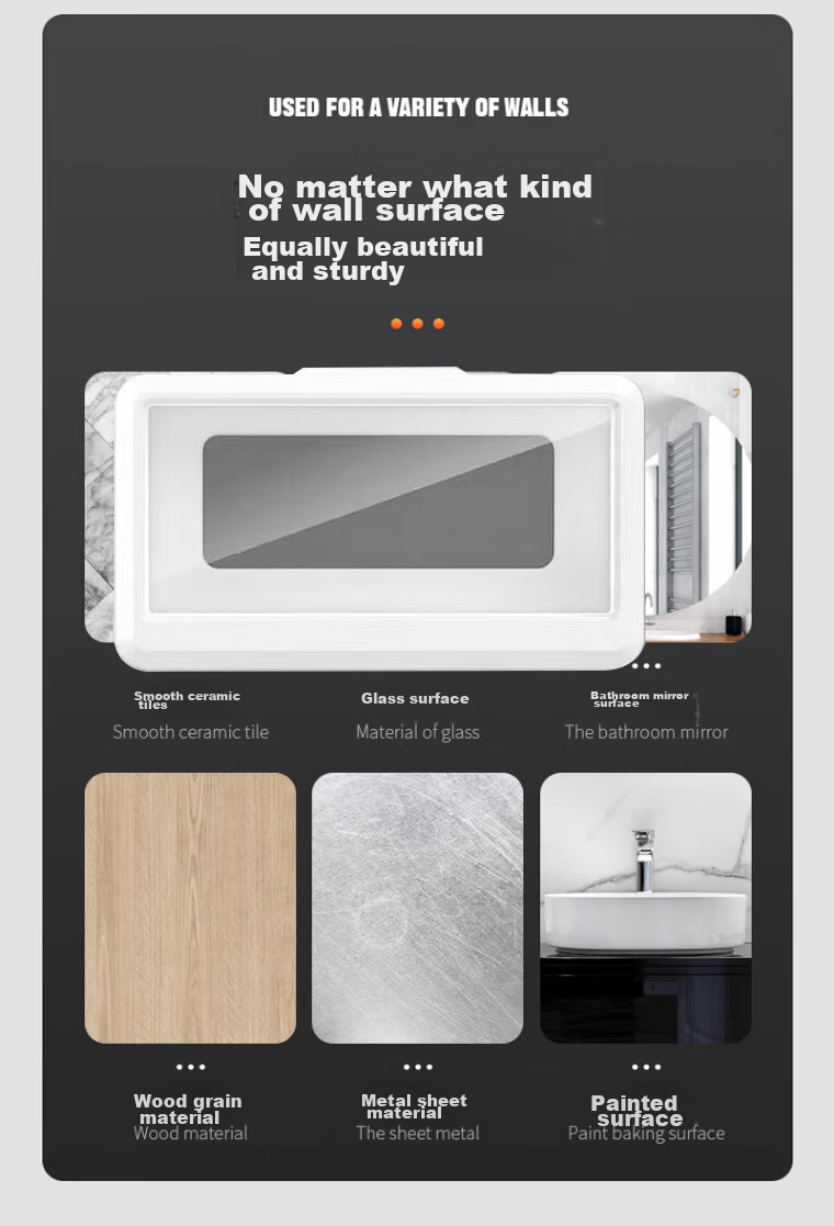 Jiashigao Bathroom Phone Holder, Waterproof Wall-Mounted Storage Box for Toilet, Shower, And TV Binge-Watching 12