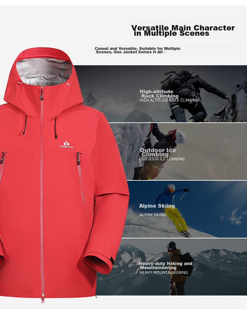 Toread Little Eagle Hard Shell Jacket Women's Spring Summer Outdoor Toray Windproof Waterproof Hiking Mountaineering Travel Coat Jacket 11