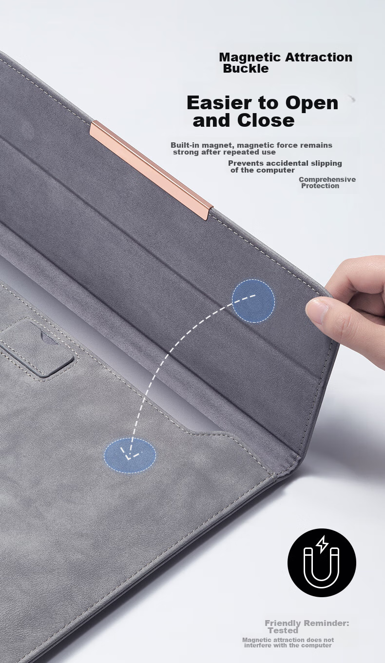 WOMT Invisible Notebook Laptop Sleeve for 12/13 Inch, Compatible with Apple MacBook Air Pro, Huawei Matebook E, Microsoft Surface Go 3 Thin And Light Laptop 6