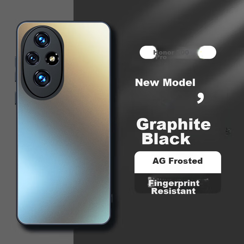 Чехол-накладка Mengxiangkejia AG Frosted для Honor 200 Pro, противоударный, силиконовый, черный