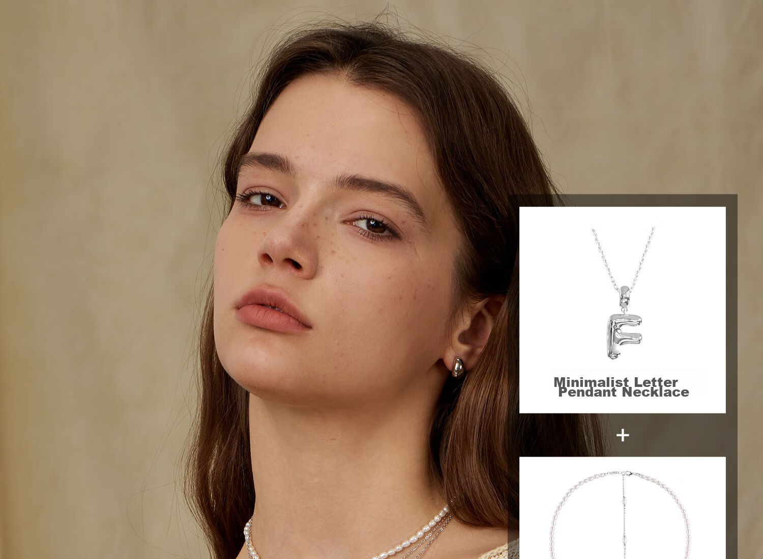 Arsis Simple Letter Pendant Necklace for Women, S925 Silver Collarbone Chain, Birthday Gift for Girlfriend, Letter M 25