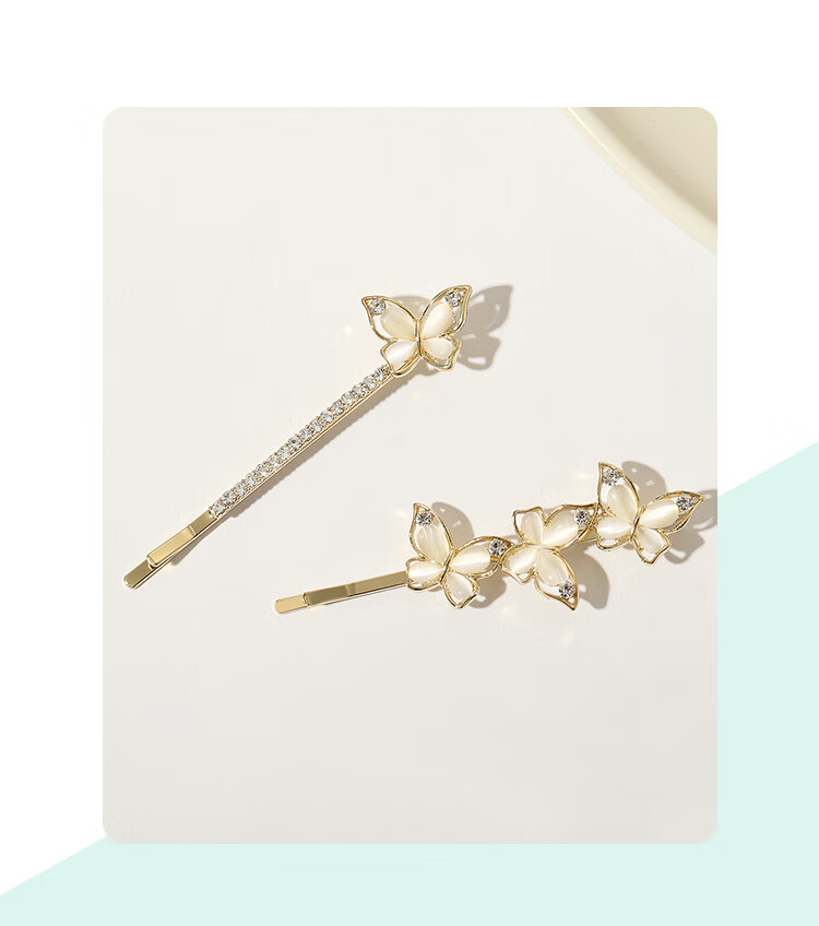 CHIMERA 2-Piece Hair Clip Set, Simple Side Bangs Clips, Hair Accessories, Mid-Autumn Festival Gift for Girls 10