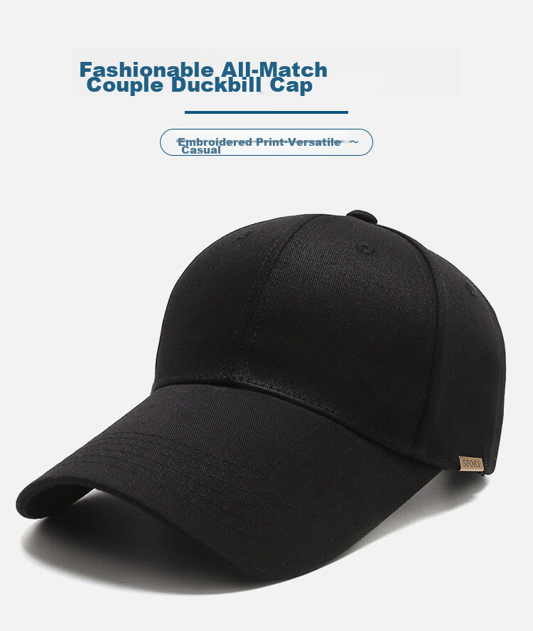 GLO-STORY Baseball Cap for Men And Women, Korean Style Ins Hat, Outdoor Sun Protection, Couple's Style Cap MMZ114005 1
