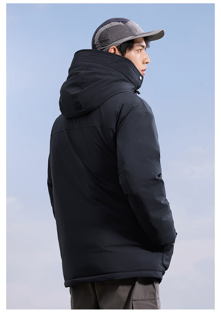 JD Original down Jacket for Men And Women, Couples' Short Parka Coat, Warm Thick Outerwear, Winter Clothing for Men, Gray, Size L 22